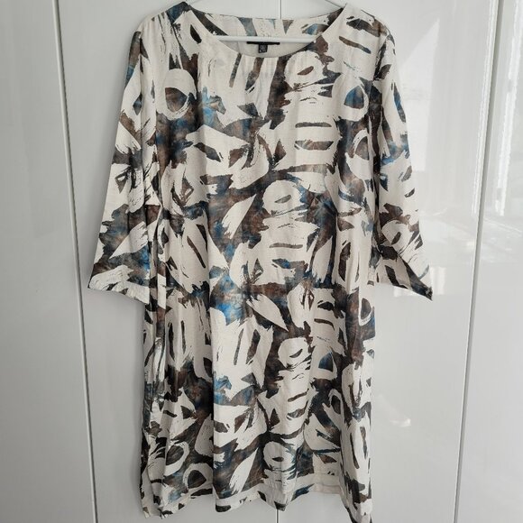 Shannon Passero Geo Print Cotton Dress Size XL - Picture 1 of 10